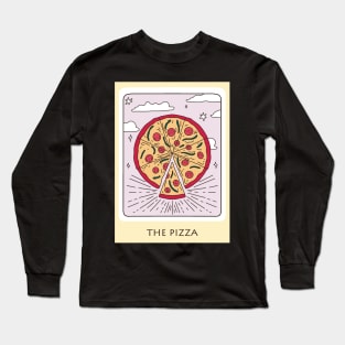 The Pizza Tarot Card Long Sleeve T-Shirt